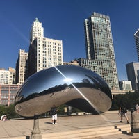 Photo taken at Cloud Gate by Anish Kapoor (2004) by Emilia M. on 7/6/2017