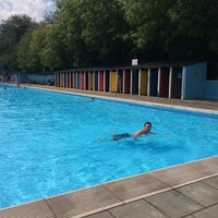 Photo taken at Tooting Bec Lido by Aiva T. on 5/15/2016