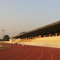 Photo taken at Velodrome Athletic Track by Dewi M. on 9/1/2014