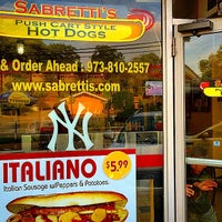 Photo taken at Sabretti&amp;#39;s Hot Dogs by David S. on 8/4/2014