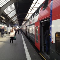 Photo taken at Zurich Main Station by masahide a. on 4/23/2013