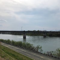Photo taken at 日高見橋 by Masaya T. on 4/30/2018