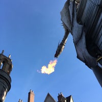 Photo taken at Harry Potter and the Escape from Gringotts by Allen A. on 4/19/2016