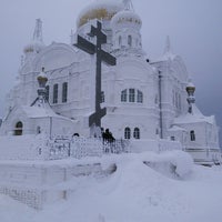 Photo taken at Богоявленский мужской монастырь by sasha k. on 1/6/2014