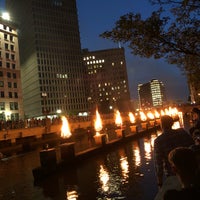 Photo taken at WaterFire - Memorial Park by Stephen R. on 6/23/2019