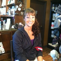 Photo taken at A Moment&amp;#39;s Peace Salon &amp;amp; Day Spa by Victoria W. on 2/11/2012