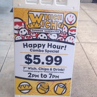 Photo taken at Which Wich? Superior Sandwiches by Russell Bartending on 7/5/2012