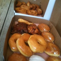 Photo taken at Yummies Donuts &amp;amp; BBQ by Monica S. on 7/12/2012