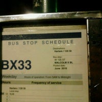 Photo taken at MTA Bus - Malcolm X Bl &amp;amp; W 135 St (M7/M102/Bx33) by 0zzzy on 3/24/2012