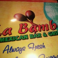 Photo taken at La Bamba Mexican Bar &amp;amp; Grill by Nick M. on 8/12/2011