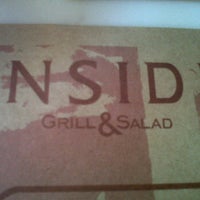 Photo taken at Inside Grill&amp;amp;Salad by Paola A. on 4/7/2012