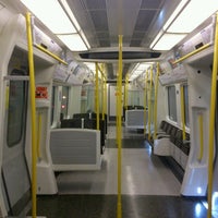 Photo taken at Metropolitan Line Train Amersham - Aldgate by Bradley P. on 7/14/2012