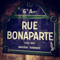 Photo taken at Rue Bonaparte by Jérôme T. on 5/25/2012
