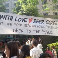 Photo taken at With Love Beer Garden at the Four Seasons Hotel Philadelphia by Louise M. on 6/8/2012