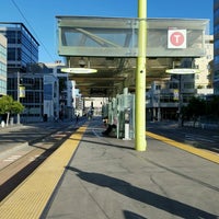 Photo taken at MUNI Metro Stop - 4th &amp;amp; King by Gabi K. on 5/15/2017