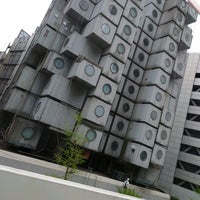 Photo taken at Nakagin Capsule Tower by FREEZA D. on 4/13/2022