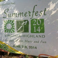Photo taken at Virginia-Highland Summerfest by Shala T. on 6/7/2014