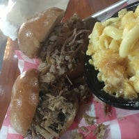 Photo taken at B&amp;#39;s Cracklin BBQ by Emily on 9/23/2018