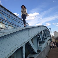Photo taken at Pushkinskiy Bridge by Elina H. on 5/1/2013