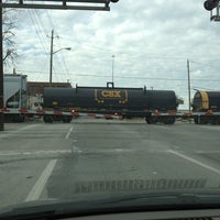 Photo taken at Michigan Street Railroad Crossing by Ben R. on 2/18/2013