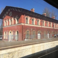Photo taken at Ж/д станция «Стрельна» by Светлана on 4/19/2018