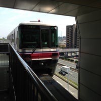 Photo taken at Osaka Monorail Senri-chuo Station by yskw t. on 4/25/2013