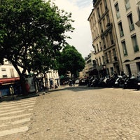 Photo taken at Rue des Abbesses by Paul S. on 5/25/2015