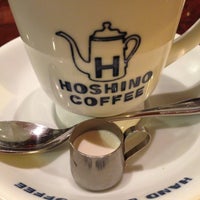 Photo taken at Hoshino Coffee by Rika H. on 4/25/2013