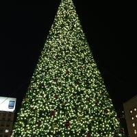Photo taken at Union Square Christmas Tree by Pamela B. on 12/31/2012