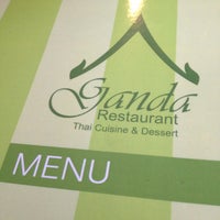 Photo taken at Ganda Restaurant by Tanyaporn V. on 10/11/2012