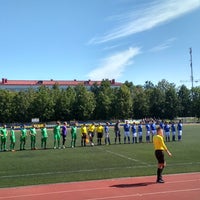 Photo taken at Стадион БГАТУ by St. M. on 8/24/2019