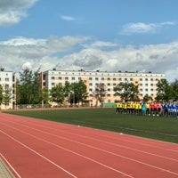 Photo taken at Стадион БГАТУ by St. M. on 7/13/2019