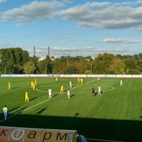 Photo taken at Стадион РЦОП по футболу БГУ by St. M. on 9/1/2019