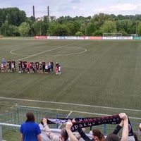 Photo taken at Стадион РЦОП по футболу БГУ by St. M. on 6/2/2019