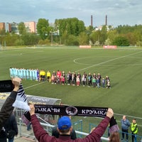 Photo taken at Стадион РЦОП по футболу БГУ by St. M. on 5/4/2019