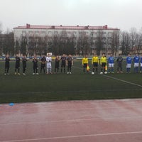 Photo taken at Стадион БГАТУ by St. M. on 11/3/2018