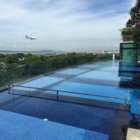 Photo taken at 8th Floor Rooftop Swimming Pool @ Changi Village Hotel by David N. on 4/20/2015