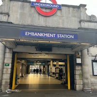 Photo taken at Embankment London Underground Station by Shinji S. on 12/23/2023
