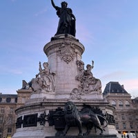 Photo taken at Monument à la Republique by Shinji S. on 1/19/2023