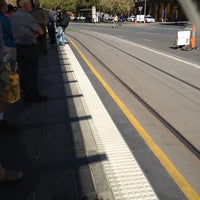 Photo taken at Victoria Square Tram Stop by Riane on 4/27/2013
