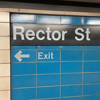 Photo taken at MTA Subway - Rector St (R/W) by YoungDae K. on 7/18/2023