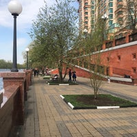 Photo taken at Парк «Щукинская набережная» by Maxim 🍒 O. on 5/5/2020