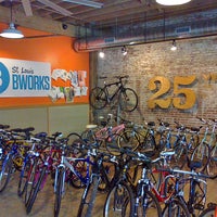 Photo taken at St. Louis Bicycle Works by Charles on 3/6/2014