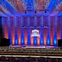 Photo taken at Grand Auditorium de l&amp;#39;UNESCO by Richard Y. on 9/15/2018