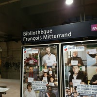 Photo taken at Bibliothèque François Mitterrand RER Station [C] by Richard Y. on 1/25/2017