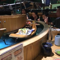 Photo taken at Isobune Sushi by Janae on 2/4/2017