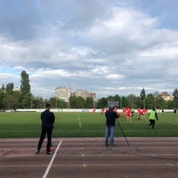 Photo taken at Стадион «Труд» by Evgeniy R. on 5/3/2019