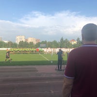 Photo taken at Стадион «Труд» by Evgeniy R. on 7/29/2018