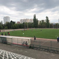 Photo taken at Стадион «Труд» by Evgeniy R. on 4/22/2018
