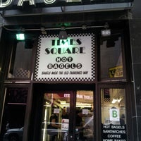Photo taken at Times Square Hot Bagels by Joey M. on 9/22/2012